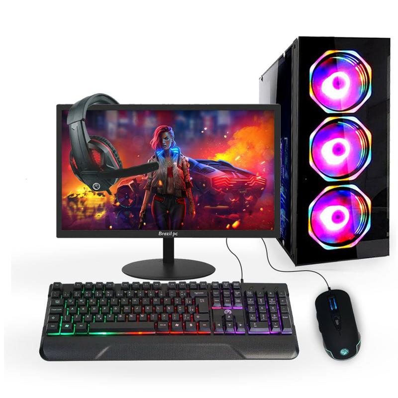 Pc Gamer Completo, Intel Core I7, 16gb, Gt 1030, Ssd 256gb, Fonte